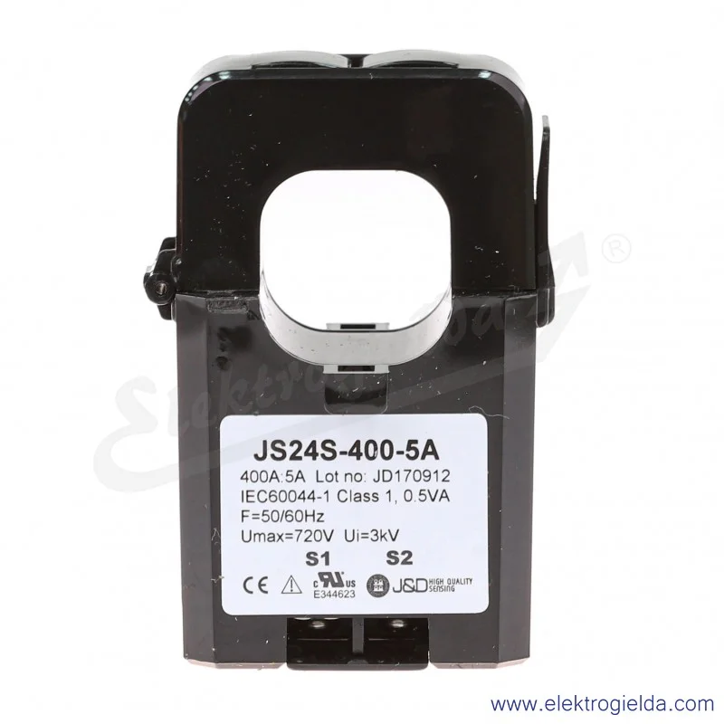 Przekładnik prądowy JS24S-400/5A otwierany, otwór 24mm Przekładnik prądowy JS24S-400/5A otwierany, otwór 24mm