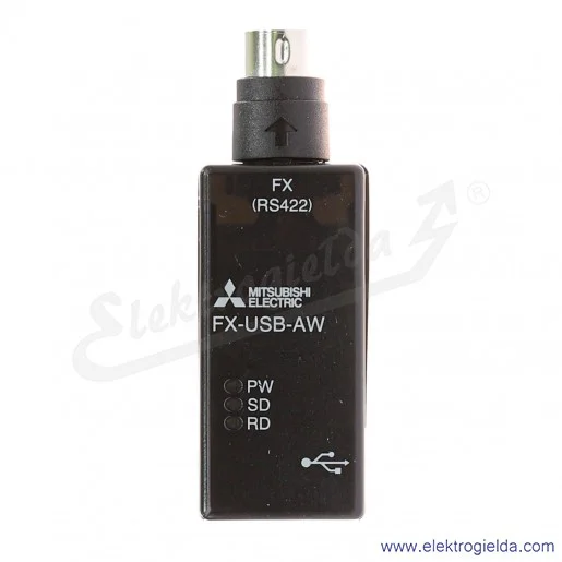 Konwerter 165288 FX-USB-AW; PLC, USB/RS422 between PC and MELSEC PLC, 3 m Konwerter 165288 FX-USB-AW; PLC, USB/RS422 between PC and MELSEC PLC, 3 m