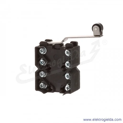 Łącznik krańcowy 83-136 58E miniaturowy z dźwignią podgiętą i rolką 2Z+2R Łącznik krańcowy 83-136 58E miniaturowy z dźwignią podgiętą i rolką 2Z+2R