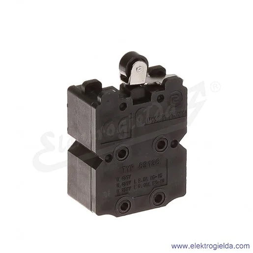Łącznik krańcowy 83-136 58F miniaturowy z dźwignią krótką i rolką 2Z+2R Łącznik krańcowy 83-136 58F miniaturowy z dźwignią krótką i rolką 2Z+2R