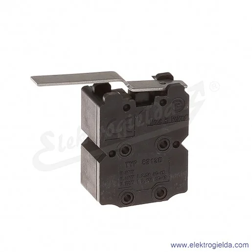 Łącznik krańcowy 83-136 58A miniaturowy z długą dźwignią 2Z+2R Łącznik krańcowy 83-136 58A miniaturowy z długą dźwignią 2Z+2R