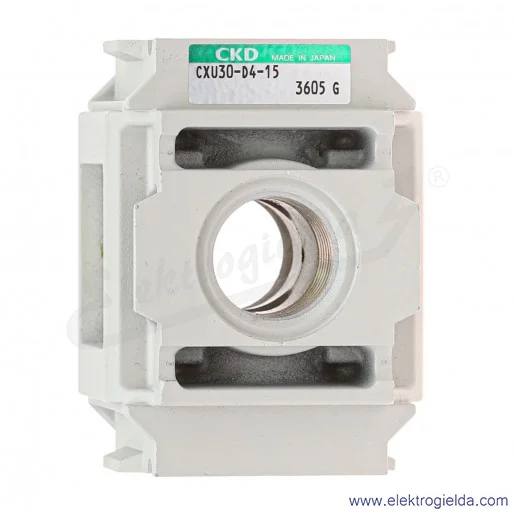 Rozgałęźnik 4-kierunkowy CXU30-D4-15, G1/2, bez przyłącza manometru, CKD Rozgałęźnik 4-kierunkowy CXU30-D4-15, G1/2, bez przyłącza manometru, CKD