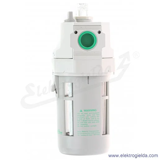 Smarownica L4000-15G-W, G1/2, 10 Bar, miska 170 ml, punkt początkowy 65 l/min, przepływ 5000 l/min, CKD Smarownica L4000-15G-W, G1/2, 10 Bar, miska 170 ml, punkt początkowy 65 l/min, przepływ 5000 l/min, CKD