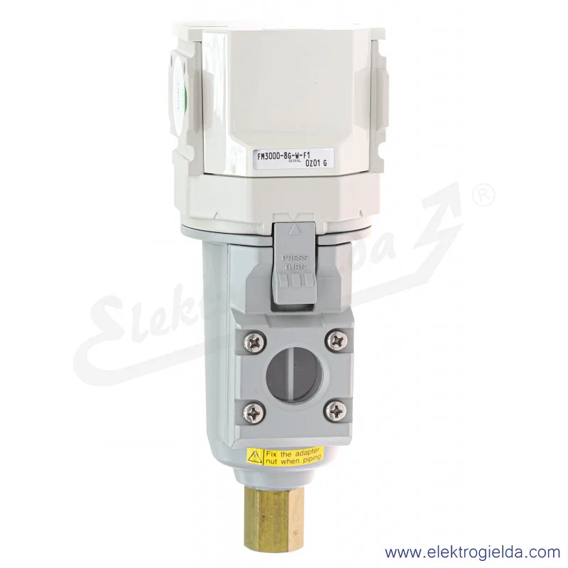 Filtr powietrza FM3000-8G-W-F1, G1/4, 5 µm, 15 Bar, 3000 l/min, automatyczny spost kondensatu NC, CKD Filtr powietrza FM3000-8G-W-F1, G1/4, 5 µm, 15 Bar, 3000 l/min, automatyczny spost kondensatu NC, CKD