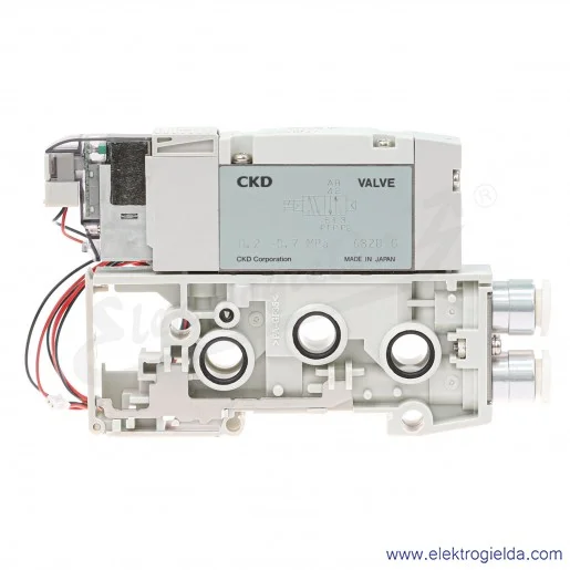 Blok zaworu rozdzielającego N4GB210R-C8-A2N8-3-K2, 5/2 monostabilny, Fi 8, 2-7 Bar, 500 l/min, 24 VDC, do wysp serii MNGB2, CKD Blok zaworu rozdzielającego N4GB210R-C8-A2N8-3-K2, 5/2 monostabilny, Fi 8, 2-7 Bar, 500 l/min, 24 VDC, do wysp serii MNGB2, CKD