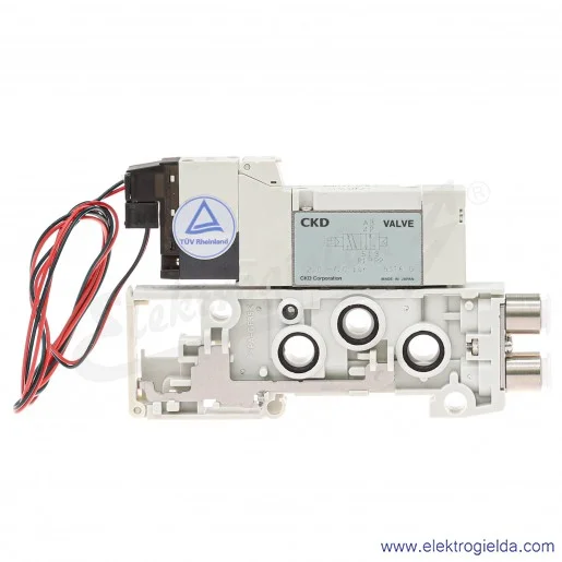 Blok zaworu rozdzielającego N4GB110-C6-A2N8-3-K2, 5/2 monostabilny, Fi 6, 2-7 Bar, 350 l/min, 24 VDC, do wysp serii MN4GB1, CKD Blok zaworu rozdzielającego N4GB110-C6-A2N8-3-K2, 5/2 monostabilny, Fi 6, 2-7 Bar, 350 l/min, 24 VDC, do wysp serii MN4GB1, CKD