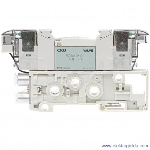Blok zaworu rozdzielającego N3GB1660-C6-A2N8H-3-K2, 2x3/2 NC monostabilne, FI6, 2-7 Bar, 253 l/min, 24 VDC, do serii MN3GB1/2, C Blok zaworu rozdzielającego N3GB1660-C6-A2N8H-3-K2, 2x3/2 NC monostabilne, FI6, 2-7 Bar, 253 l/min, 24 VDC, do serii MN3GB1/2, C