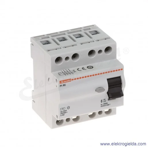 Wyłącznik różnicowoprądowy P1RC4P40AC030 4P 40A 30mA typ AC Wyłącznik różnicowoprądowy P1RC4P40AC030 4P 40A 30mA typ AC
