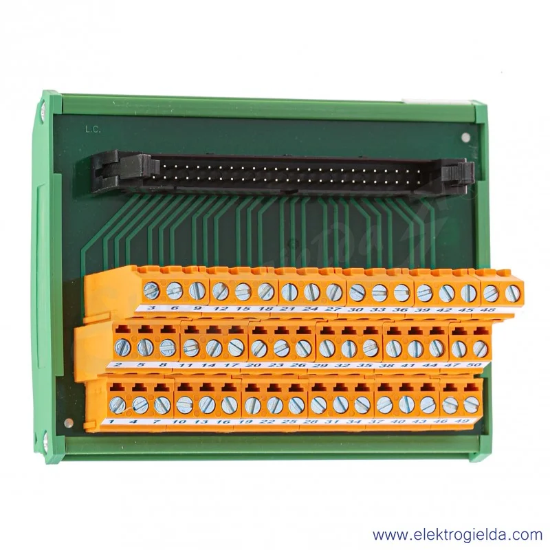 Listwa zaciskowa 212033 TB-50-EG 50-pin, zaciski śrubowe Listwa zaciskowa 212033 TB-50-EG 50-pin, zaciski śrubowe