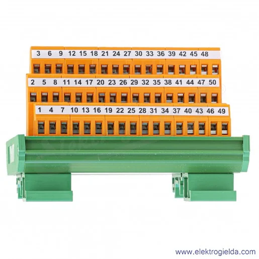 Listwa zaciskowa 212033 TB-50-EG 50-pin, zaciski śrubowe Listwa zaciskowa 212033 TB-50-EG 50-pin, zaciski śrubowe