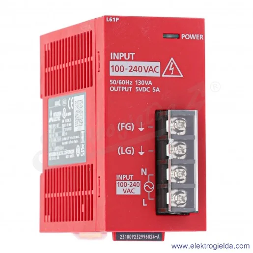 Moduł zasilacza 238063 L61P L-Series 100-240 VAC, wyjście 5VDC, 5A Moduł zasilacza 238063 L61P L-Series 100-240 VAC, wyjście 5VDC, 5A
