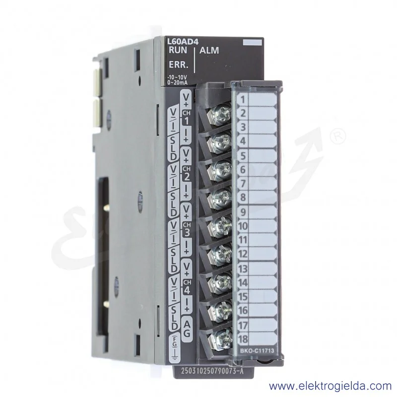 Moduł wejść analogowych 238091 L60AD4  L-Serie 4 wejścia analogowe prądowe lub napięciowe Moduł wejść analogowych 238091 L60AD4  L-Serie 4 wejścia analogowe prądowe lub napięciowe