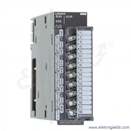 Moduł wejść analogowych 238091 L60AD4  L-Serie 4 wejścia analogowe prądowe lub napięciowe Moduł wejść analogowych 238091 L60AD4  L-Serie 4 wejścia analogowe prądowe lub napięciowe