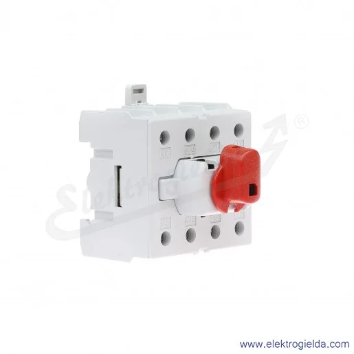 Rozłącznik modułowy KU 480N 4P 80A do pokrętła Rozłącznik modułowy KU 480N 4P 80A do pokrętła