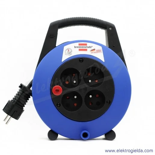 Przedłużacz bębnowy 1092234 Brennenstuhl długość 5m, przewód 3G1,5 PVC, 4 gniazda 230V Vario-Line Box Przedłużacz bębnowy 1092234 Brennenstuhl długość 5m, przewód 3G1,5 PVC, 4 gniazda 230V Vario-Line Box