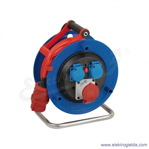 Przedłużacz bębnowy 1182774130 Brennenstuhl długość 25m, przewód 5g1,5 guma Bremaxx, 1 gniazdo siłowe 5x16A + 2 gniazda 230V, bę Przedłużacz bębnowy 1182774130 Brennenstuhl długość 25m, przewód 5g1,5 guma Bremaxx, 1 gniazdo siłowe 5x16A + 2 gniazda 230V, bę