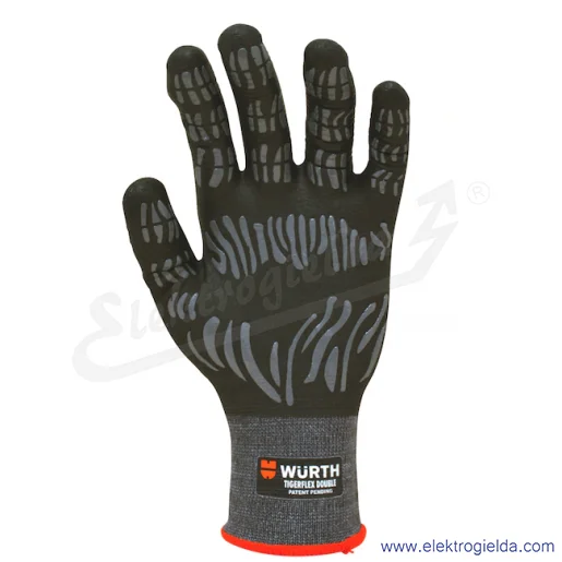 Rękawice ochronne 0899411219 rozmiar 9, dzianina z powłoką TIGERFLEX DOUBLE Rękawice ochronne 0899411219 rozmiar 9, dzianina z powłoką TIGERFLEX DOUBLE