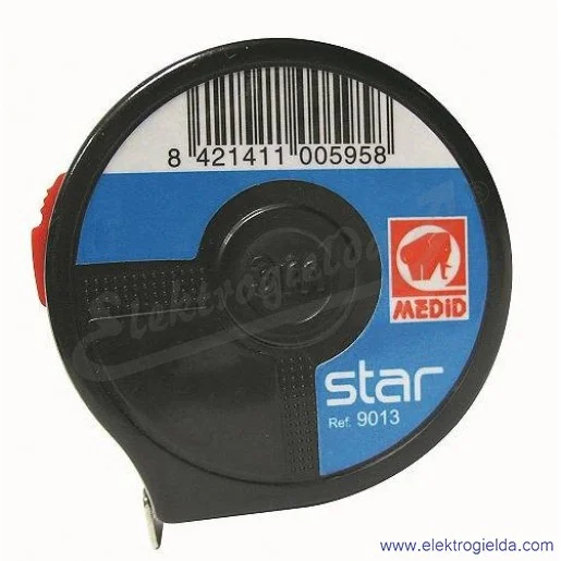 Miara zwijana długość 3m, szerokość 13mm Compact Medid 9013 Miara zwijana długość 3m, szerokość 13mm Compact Medid 9013