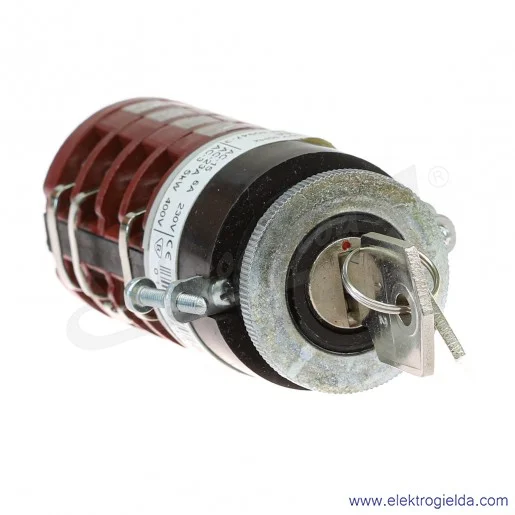 Łącznik krzywkowy 4G10-4563-U S10 /1-2/ klucz zamiast pokrętła, montaż w otworze 30,5mm Łącznik krzywkowy 4G10-4563-U S10 /1-2/ klucz zamiast pokrętła, montaż w otworze 30,5mm