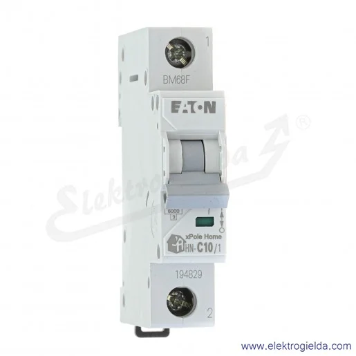 Wyłącznik nadprądowy HN-C10/1 1P C 10A AC 6kA Wyłącznik nadprądowy HN-C10/1 1P C 10A AC 6kA