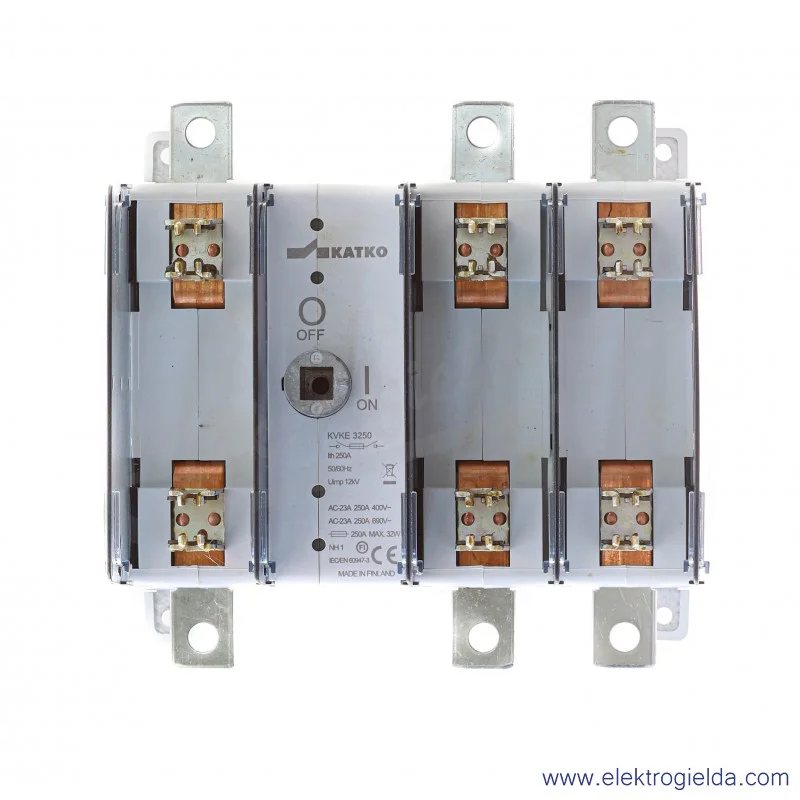 Rozłącznik bezpiecznikowy KVKE 3250 3P 250A Rozłącznik bezpiecznikowy KVKE 3250 3P 250A