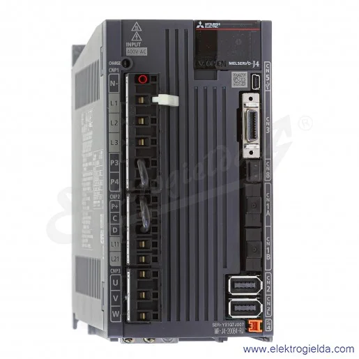 Cyfrowy serwowzmacniacz 269294 MR-J4-200B4-RJ do silnika o mocy 2kW 380-480VAC, RJ Cyfrowy serwowzmacniacz 269294 MR-J4-200B4-RJ do silnika o mocy 2kW 380-480VAC, RJ