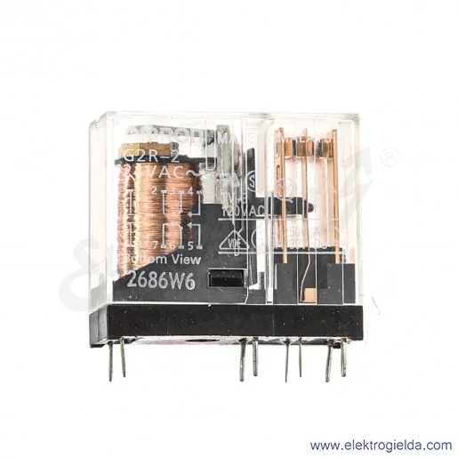 Przekaźnik elektromagnetyczny G2R-2 24 VAC 5A, 2-polowy DPDT Przekaźnik elektromagnetyczny G2R-2 24 VAC 5A, 2-polowy DPDT