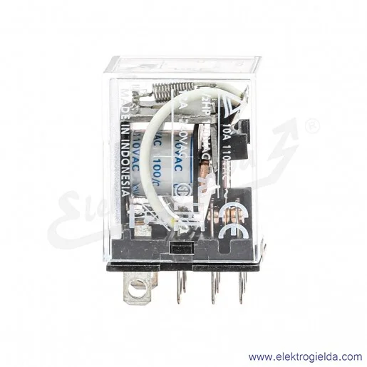 Przekaźnik elektromagnetyczny LY2 110/120VAC 10A, 8-pin, DPD Przekaźnik elektromagnetyczny LY2 110/120VAC 10A, 8-pin, DPD