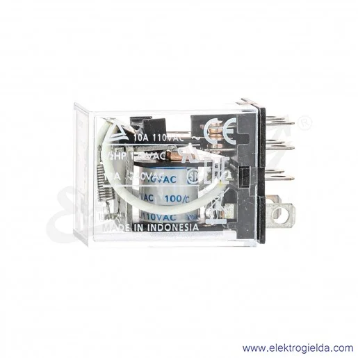 Przekaźnik elektromagnetyczny LY2 110/120VAC 10A, 8-pin, DPD Przekaźnik elektromagnetyczny LY2 110/120VAC 10A, 8-pin, DPD