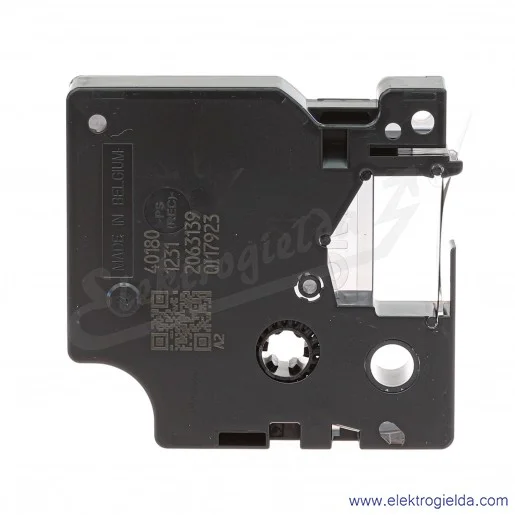 Taśma Dymo 18483 12mmx5.5m czarny/biały poliestrowa czarny nadruk biała taśma Taśma Dymo 18483 12mmx5.5m czarny/biały poliestrowa czarny nadruk biała taśma