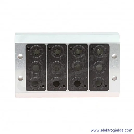 Płyta zaworowa G1/8, 4*5/2, do serii V50, V50A504 Płyta zaworowa G1/8, 4*5/2, do serii V50, V50A504