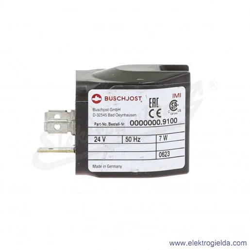 Cewka 0000000.9100.02450, 24VAC, IP65, pod wtyczkę DIN EN 175301-803 Form A Cewka 0000000.9100.02450, 24VAC, IP65, pod wtyczkę DIN EN 175301-803 Form A