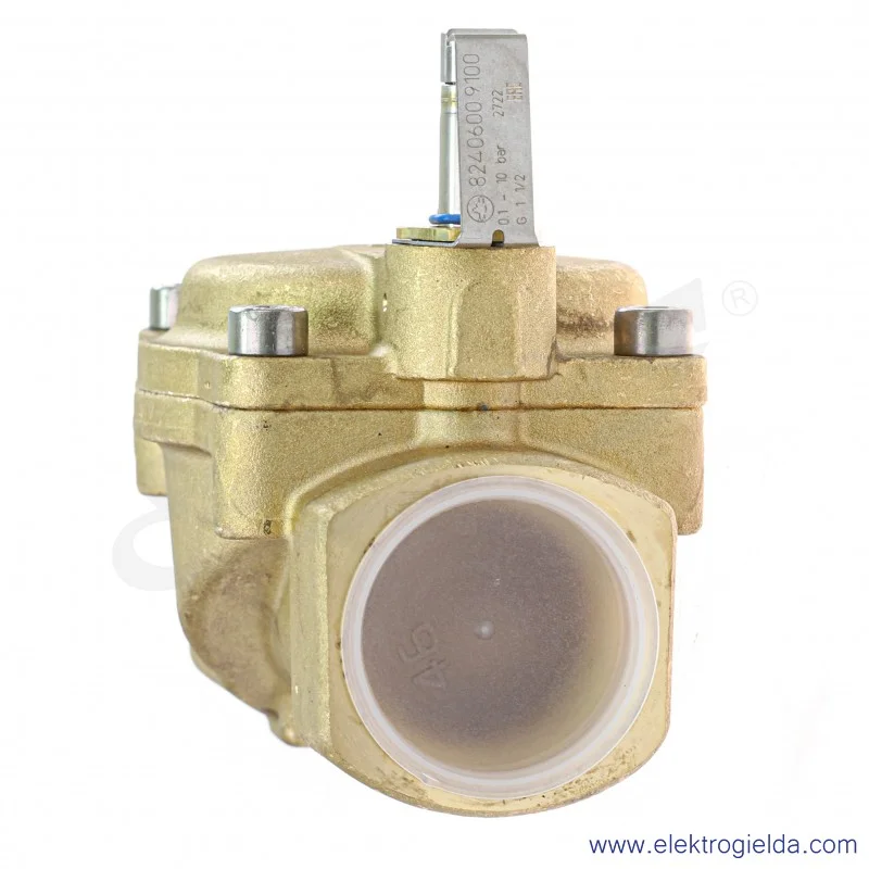 Zawór membranowy elektromagnetyczny 824060091000000, 2/2, G1-1/2, NC, 0.1-10 Bar, 416.6 l/min, przeznaczony do gazów i cieczy ne Zawór membranowy elektromagnetyczny 824060091000000, 2/2, G1-1/2, NC, 0.1-10 Bar, 416.6 l/min, przeznaczony do gazów i cieczy ne