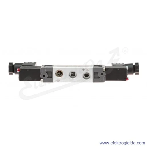 Zawór rozdzielający elektromagnetyczny 52000008, 5/2 bistabilny, G1/8, 1.5-8 Bar, 600 l/min, cewki 230 VAC, 5-50 °C, Seria 520 Zawór rozdzielający elektromagnetyczny 52000008, 5/2 bistabilny, G1/8, 1.5-8 Bar, 600 l/min, cewki 230 VAC, 5-50 °C, Seria 520