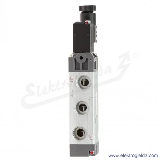 Zawór rozdzielający elektromagnetyczny 52100004, 5/2 monostabilny, G1/4, 1.5-8 Bar, 1050 l/min, cewka 230 VAC, 5-50 °C, Seria 52 Zawór rozdzielający elektromagnetyczny 52100004, 5/2 monostabilny, G1/4, 1.5-8 Bar, 1050 l/min, cewka 230 VAC, 5-50 °C, Seria 52