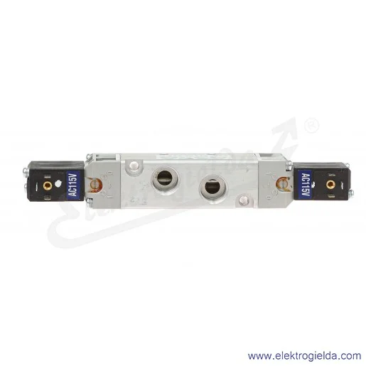 Zawór rozdzielający elektromagnetyczny 52100007, 5/2 bistabilny, G1/4, 1.5-8 Bar, 1050 l/min, cewki 110 VAC, 5 - 50°C, Seria 521 Zawór rozdzielający elektromagnetyczny 52100007, 5/2 bistabilny, G1/4, 1.5-8 Bar, 1050 l/min, cewki 110 VAC, 5 - 50°C, Seria 521