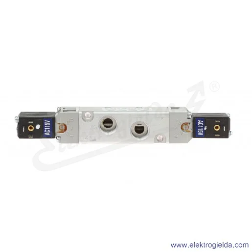 Zawór rozdzielający elektromagnetyczny 52100007, 5/2 bistabilny, G1/4, 1.5-8 Bar, 1050 l/min, cewki 110 VAC, 5 - 50°C, Seria 521 Zawór rozdzielający elektromagnetyczny 52100007, 5/2 bistabilny, G1/4, 1.5-8 Bar, 1050 l/min, cewki 110 VAC, 5 - 50°C, Seria 521
