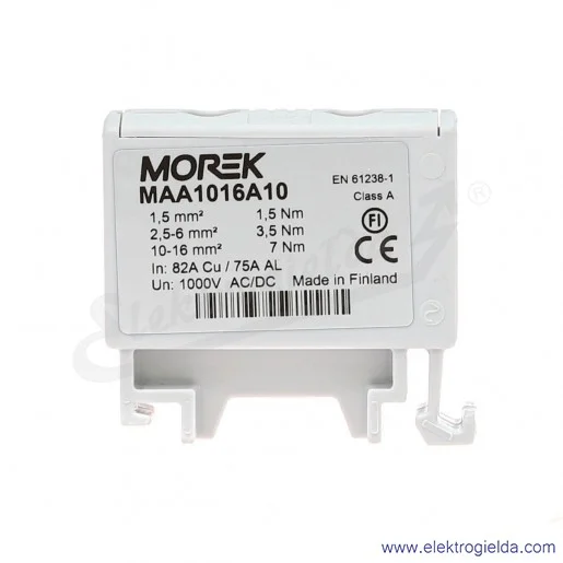 Zacisk uniwersalny MAA1016A10 1.5-16mm szary 1xAL/CU OTL16 1000V 82A Zacisk uniwersalny MAA1016A10 1.5-16mm szary 1xAL/CU OTL16 1000V 82A