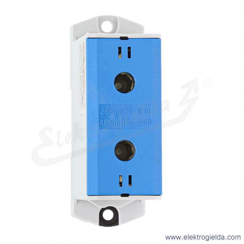 Zacisk uniwersalny MAA1240B10 35-240mm niebieski 1XAL/CU OTL240 1000V 425A Zacisk uniwersalny MAA1240B10 35-240mm niebieski 1XAL/CU OTL240 1000V 425A