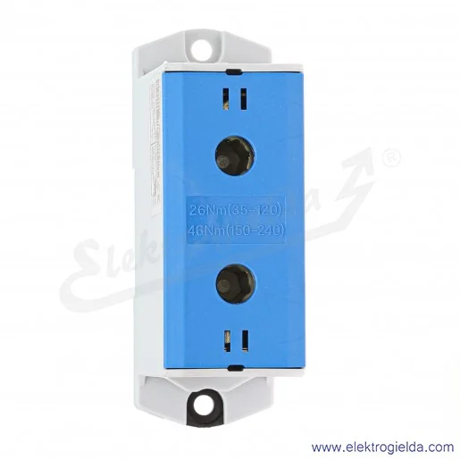 Zacisk uniwersalny MAA1240B10 35-240mm niebieski 1XAL/CU OTL240 1000V 425A Zacisk uniwersalny MAA1240B10 35-240mm niebieski 1XAL/CU OTL240 1000V 425A