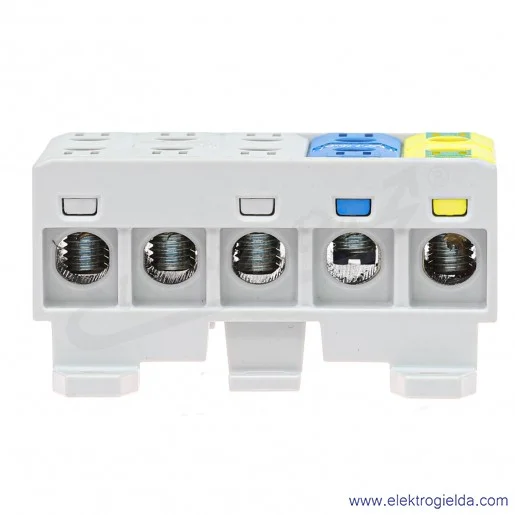 Zestaw złączek zasilających MAA5035A10 OTL35-5 szary, niebieski, żołto-zielony 5x1xAl/Cu 2.5-35mm2 1000V Zestaw złączek zasilających MAA5035A10 OTL35-5 szary, niebieski, żołto-zielony 5x1xAl/Cu 2.5-35mm2 1000V