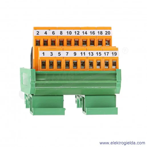 Listwa zaciskowa 212032 TB-20-EG 20-pin, zaciski śrubowe Listwa zaciskowa 212032 TB-20-EG 20-pin, zaciski śrubowe