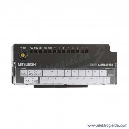 Moduł sieciowy sterownika 47185 AJ55TB32-8DR CC-link, 8 wejść cyfrowych, 24VDC Moduł sieciowy sterownika 47185 AJ55TB32-8DR CC-link, 8 wejść cyfrowych, 24VDC