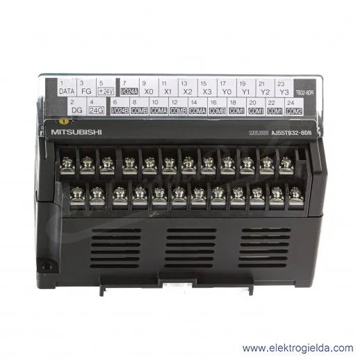 Moduł sieciowy sterownika 47185 AJ55TB32-8DR CC-link, 8 wejść cyfrowych, 24VDC Moduł sieciowy sterownika 47185 AJ55TB32-8DR CC-link, 8 wejść cyfrowych, 24VDC