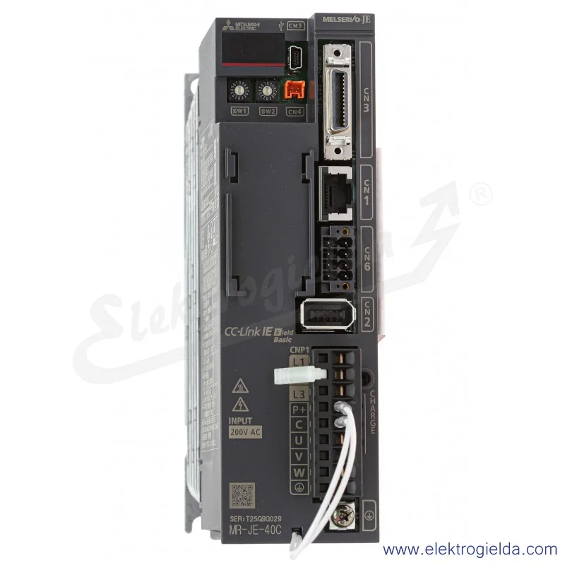 Serwowzmacniacz 312336 MR-JE-40C Digital AC-Servo MR-JE, do silników o mocy 400W, CC-Link IE Basic Serwowzmacniacz 312336 MR-JE-40C Digital AC-Servo MR-JE, do silników o mocy 400W, CC-Link IE Basic