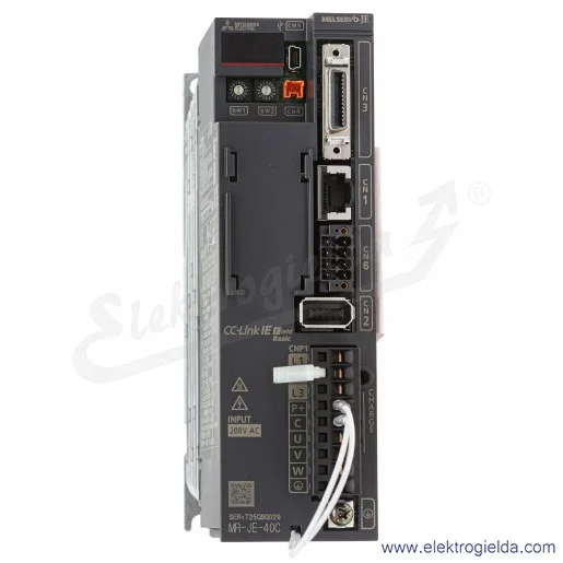 Serwowzmacniacz 312336 MR-JE-40C Digital AC-Servo MR-JE, do silników o mocy 400W, CC-Link IE Basic Serwowzmacniacz 312336 MR-JE-40C Digital AC-Servo MR-JE, do silników o mocy 400W, CC-Link IE Basic