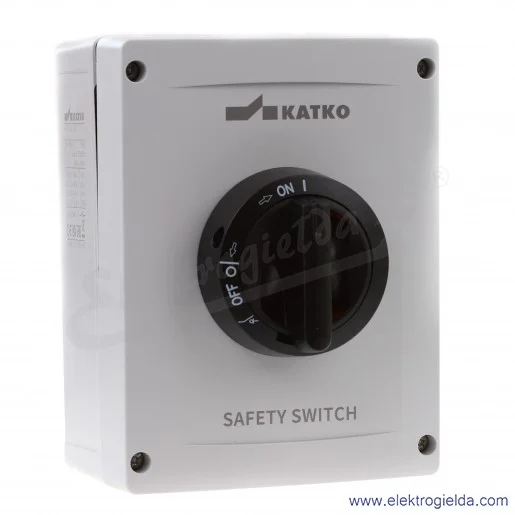 Rozłącznik w obudowie KEM363U EMC 3-pol 63A w obudowie IP66 pokrętło czarne Rozłącznik w obudowie KEM363U EMC 3-pol 63A w obudowie IP66 pokrętło czarne