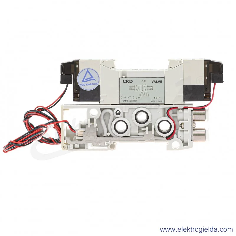 Blok zaworu rozdzielającego N4GB120-C6-A2N8-3-K2, 5/2 bistabilny, Fi 8, 2-7 Bar, 350 l/min, 24 VDC, do do wysp serii z MNGB1, pr Blok zaworu rozdzielającego N4GB120-C6-A2N8-3-K2, 5/2 bistabilny, Fi 8, 2-7 Bar, 350 l/min, 24 VDC, do do wysp serii z MNGB1, pr