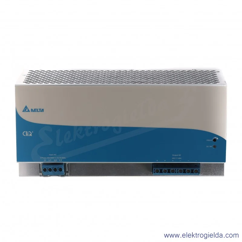 Zasilacz DRP-024V960W3BN DRP-024V960W3BN 24V/40A/960W, zasilanie 3x400V Zasilacz DRP-024V960W3BN DRP-024V960W3BN 24V/40A/960W, zasilanie 3x400V