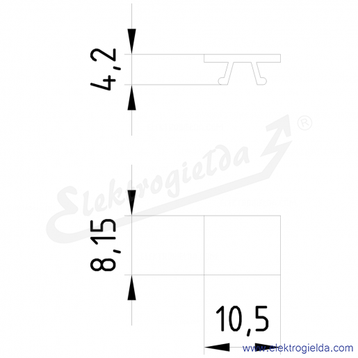 Rysunek wymiarowy Rysunek wymiarowy